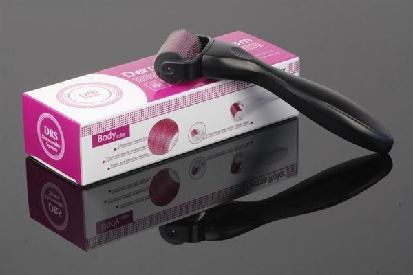 Dermaroller 1200 needles with 1.0 Titanium needles for thighs, body, - Dermaroller