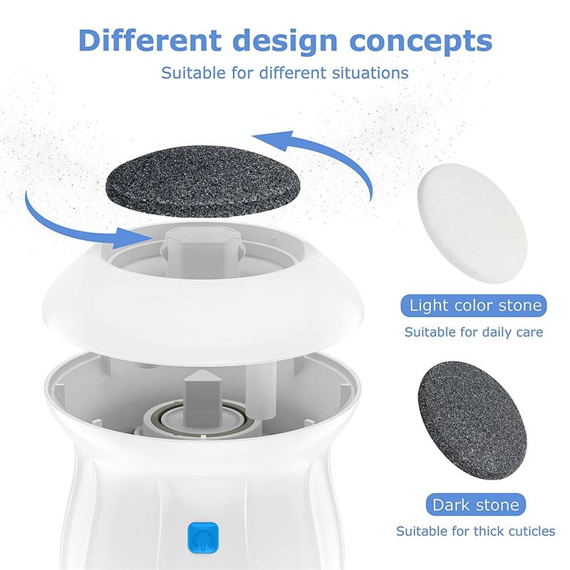 Elektrisk fotfil för förhårdnader under fötterna (pedikyr) – USB/batteri – | Fashiongirl