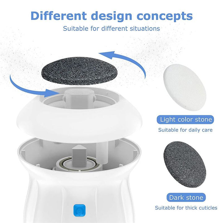 Elektrisk fotfil för förhårdnader under fötterna (pedikyr) – USB/batteri – | Fashiongirl