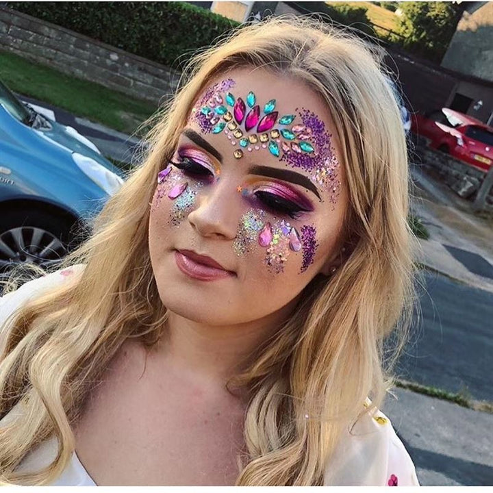 Face Jewels - Face jewellery with rhinestones/diamonds (YT - 112) - | Fashiongirl