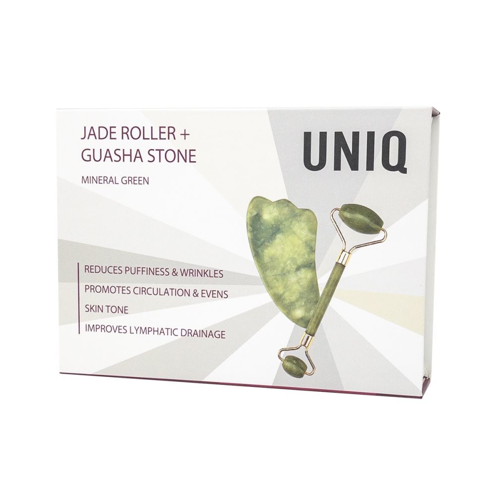 Face Roller Jade Roller + Guasha Stone - | Fashiongirl