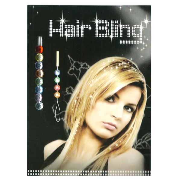 Hair Bling – 8 färgade kristalldiamanter – | Fashiongirl