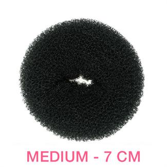 Hair Donut - Black - 7 cm - Hair Accessories | Fashiongirl