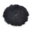 Hårband med päls – Faux Scrunchie, svart – Håraccessoarer