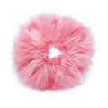 Hårband med päls – Faux Scrunchie, rosa – Håraccessoarer