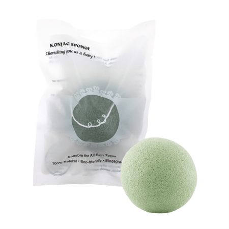 Konjac-svamp Svamp (ansikte) för torr hud – Circular Greentea – | Fashiongirl