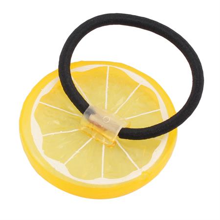 Citrongult elastiskt band - | Fashiongirl