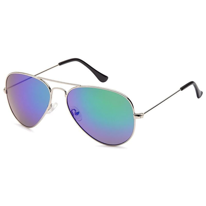 Lux Aviator Oil Pilot Sunglasses - Mirror lens with colour play - | Fashiongirl