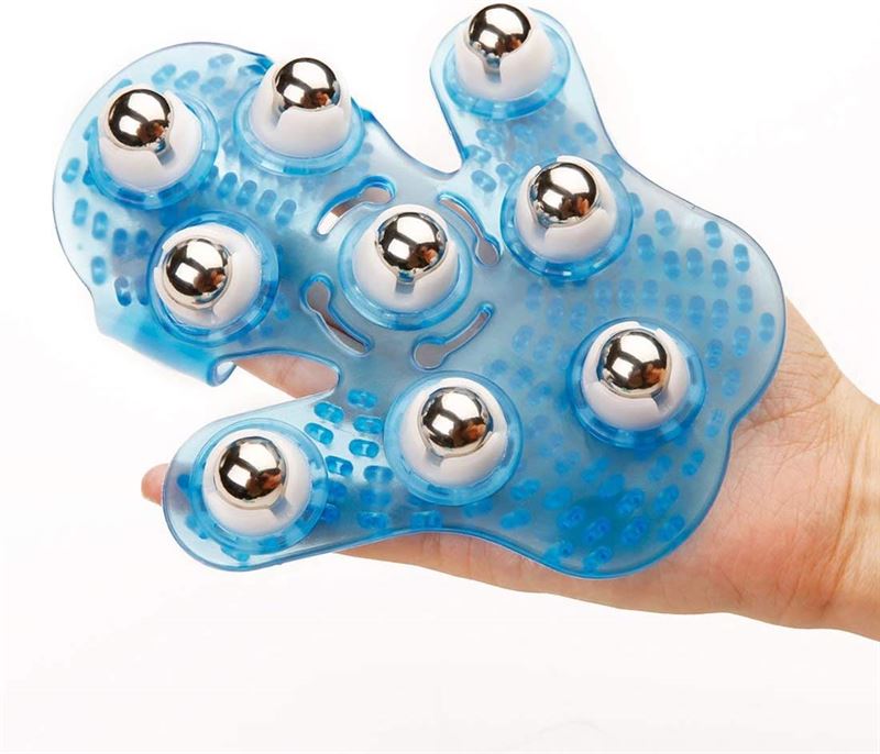 Massage glove with rolling steel balls - ass. colour - | Fashiongirl