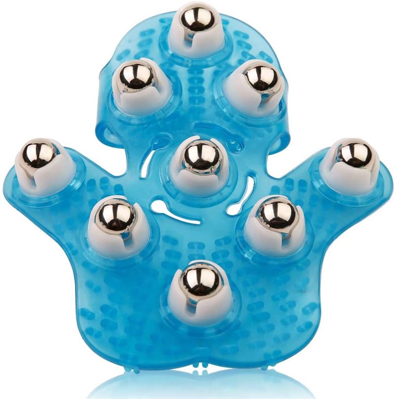 Massage glove with rolling steel balls - ass. colour - | Fashiongirl