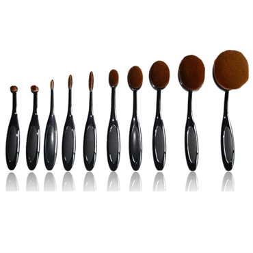 Mermaid Oval Brushes för smink – 10 set – | Fashiongirl