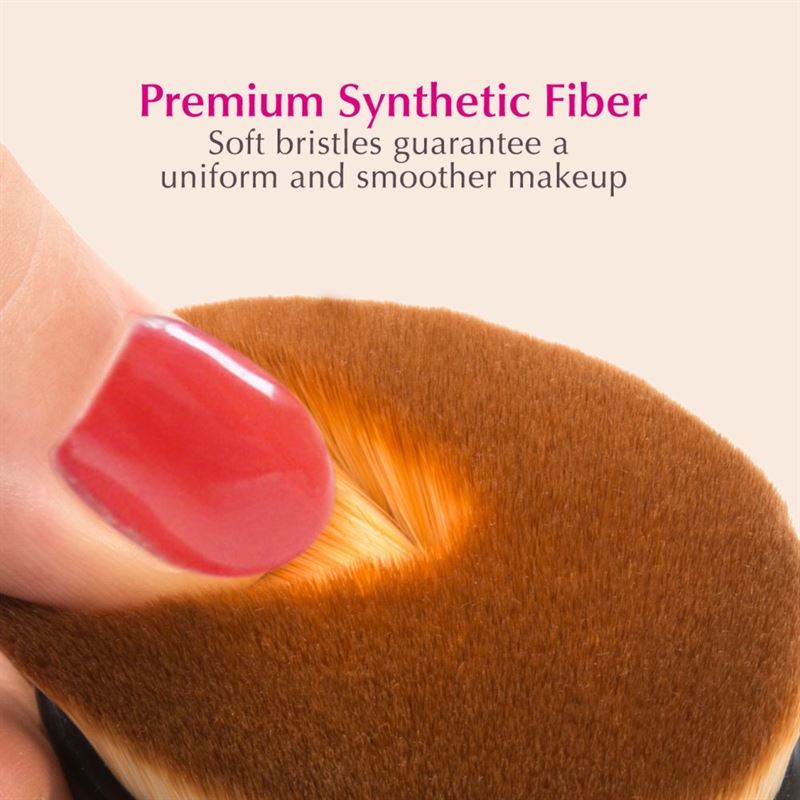 Mermaid Oval Brushes för smink – 10 set – | Fashiongirl