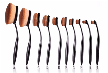 Mermaid Oval Brushes för smink – 10 set – | Fashiongirl