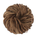 Messy Bun Hårband med lockigt konstgjort hår – 6AH27 Askbrunt och guldbrunt – Håraccessoarer | Fashiongirl