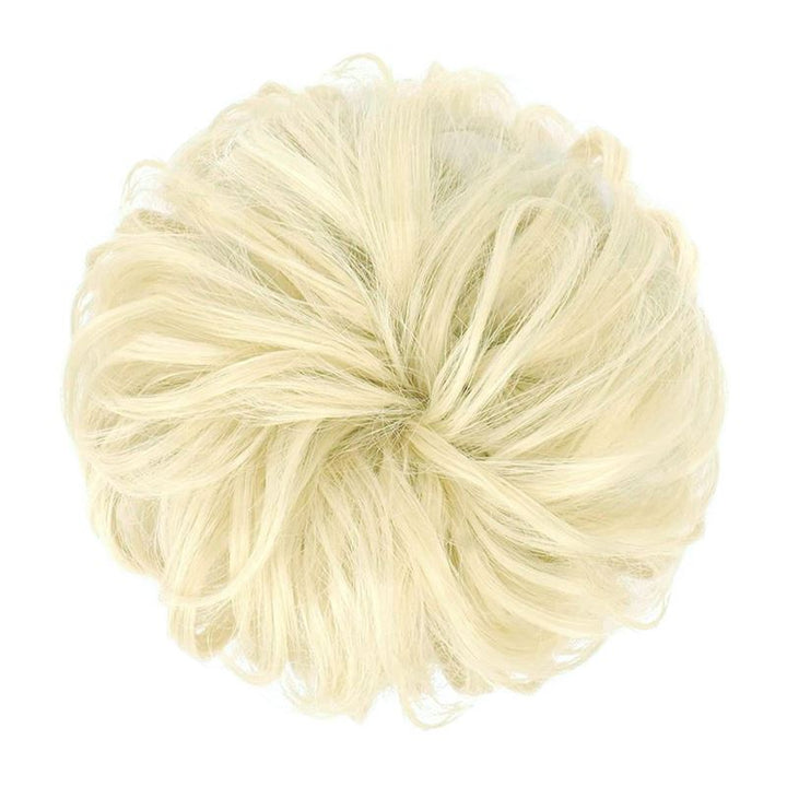 Messy Bun Hair elastic with curly artificial hair - 88 Bleach Blond - Hair Accessories | Fashiongirl