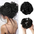 Rufsigt lockigt hår för knut #1B – Jet Black – Håraccessoarer | Fashiongirl