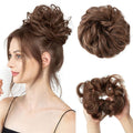 Messy Curly Hair för knut #4/30 – Ljusbrunt – Håraccessoarer | Fashiongirl