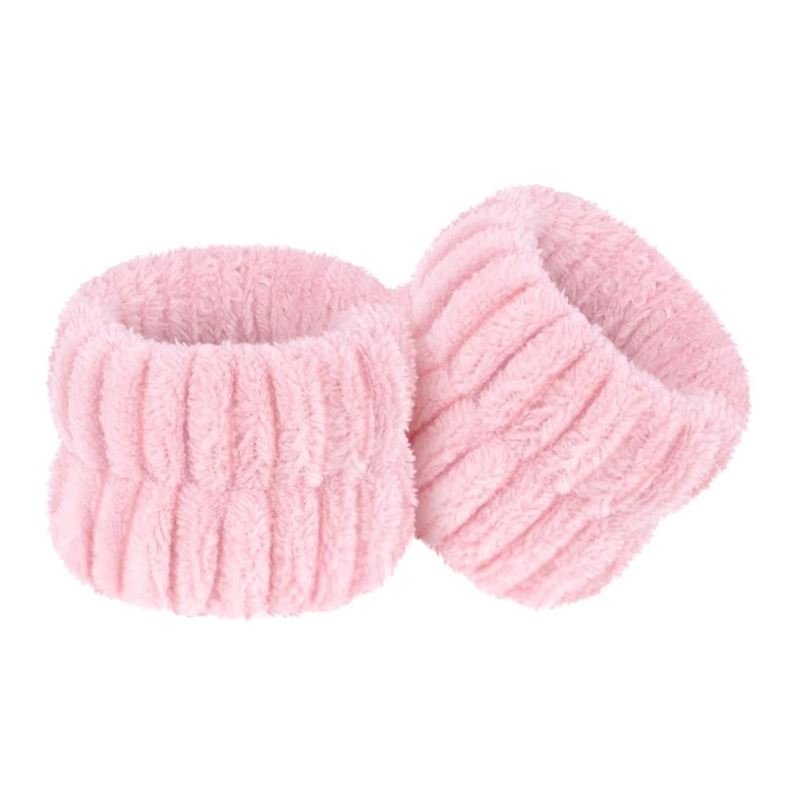 Mikrofiberhandledsband – rosa 2 st. – | Fashiongirl