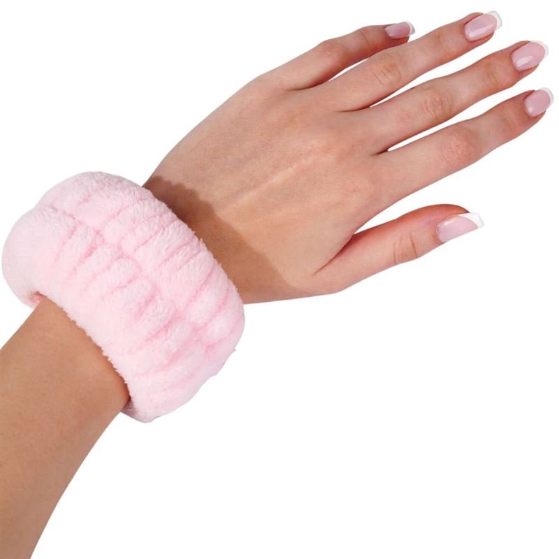 Mikrofiberhandledsband – rosa 2 st. – | Fashiongirl