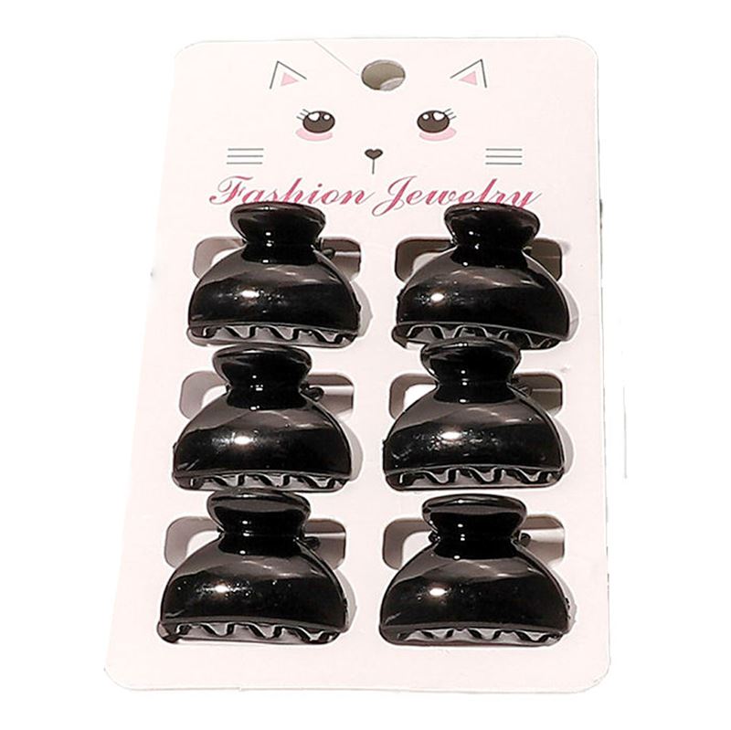 Minihårklämmor – 6 st – 2,5 cm – Svarta – | Fashiongirl