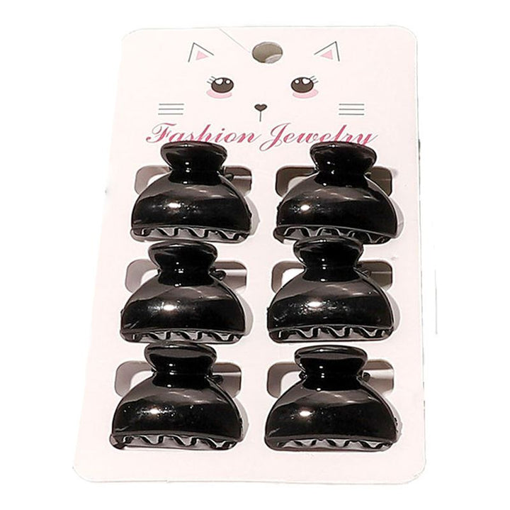 Minihårklämmor – 6 st – 2,5 cm – Svarta – | Fashiongirl