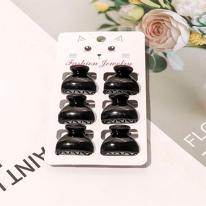 Minihårklämmor – 6 st – 2,5 cm – Svarta – | Fashiongirl