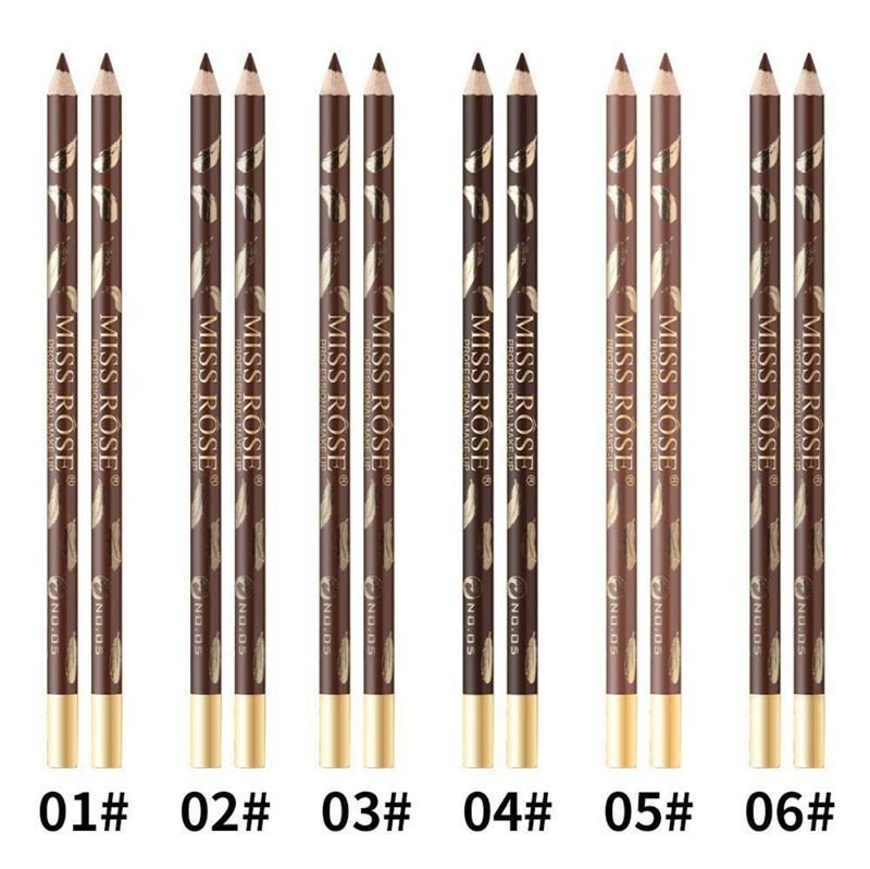 Miss Rose Eyebrow Pencil / Eyebrow Brush - No. 2 Brown - | Fashiongirl