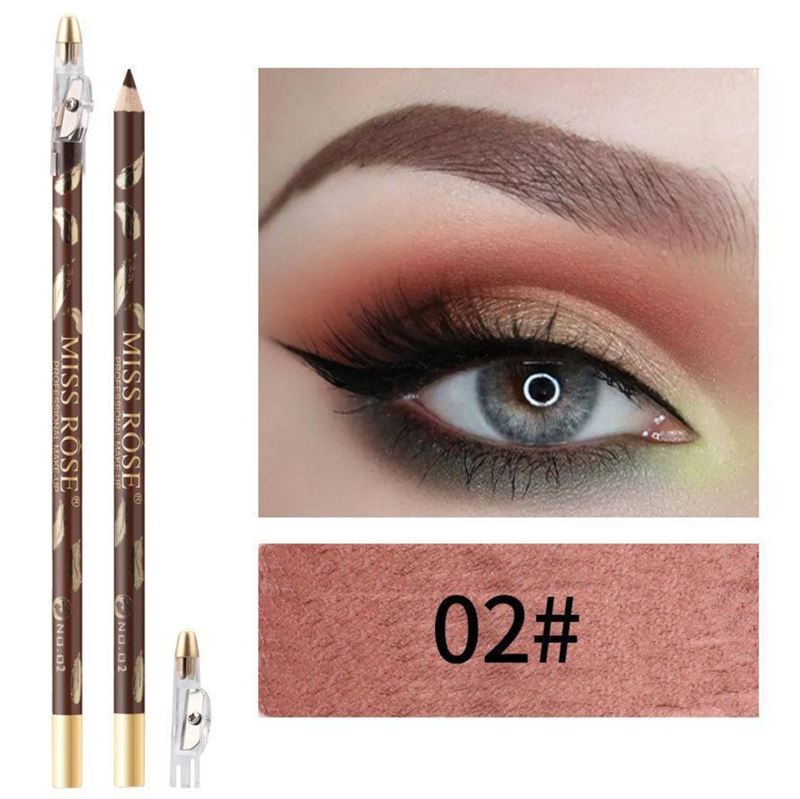 Miss Rose ögonbrynspenna/ögonbrynsborste – nr 2 brun – | Fashiongirl