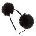 Ombre Pom Pom-hårband – svart – håraccessoarer | Fashiongirl