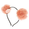 Ombre Pom Pom-hårband – persika – håraccessoarer