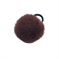 Pom Pom Fur med hårsnodd – Brun – Håraccessoarer | Fashiongirl