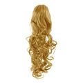 Hästsvansfiberförlängningar Lockigt Medium Blont 27# - | Fashiongirl