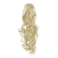 Hästsvansfiberförlängningar Lockigt platinablont 60# - | Fashiongirl