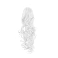 Hästsvansfibrer Curly Total White - | Fashiongirl