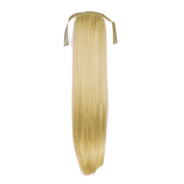 Pony tail fibre extensions Straight blonde 613# - | Fashiongirl
