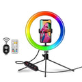 Ringljus med RGB-ljus + trådlös fjärrkontroll - | Fashiongirl