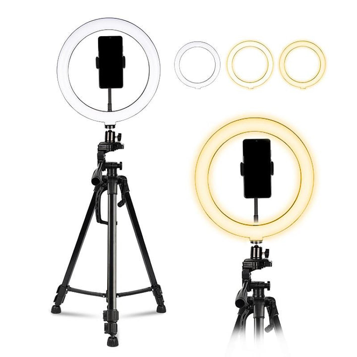 Ring Light Model 201 m. Stativ max. 167 cm & Bluetooth Fjernbetjening - | Fashiongirl