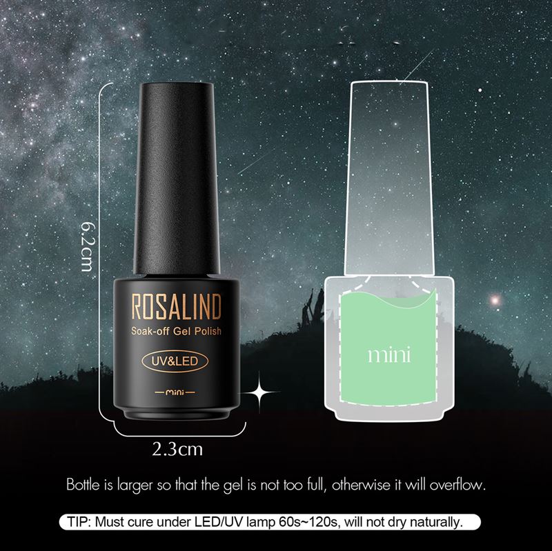 ROSALIND Mini Gel Polishes / Nail Polish - Pastel Collection (RATC6 - 008) - | Fashiongirl