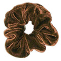 Scrunchie Hårsnodd i velour – Mellangebrun – Håraccessoarer