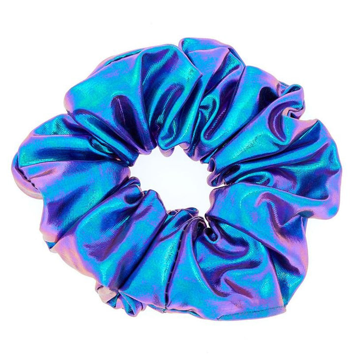 Scrunchie Hair Elastic - Metallic Mermaid - Purple - Hair Accessories
