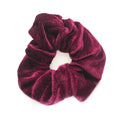 Scrunchie – Velour & elastiskt – Burgundy – Håraccessoarer