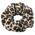 Scrunchie – Velour & elastisk – Leopard – Håraccessoarer