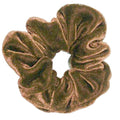 Scrunchie – Velour & elastisk – Ljusbrun – Håraccessoarer