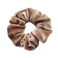 Scrunchie – Velour & elastisk – Peanut – Håraccessoarer