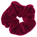 Scrunchie – Velour & elastisk – Röd – Håraccessoarer