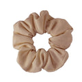 Scrunchie – Velour & elastisk – Beige – Håraccessoarer