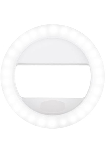 Selfie-LED-ljusring för smartphones – uppladdningsbar – | Fashiongirl