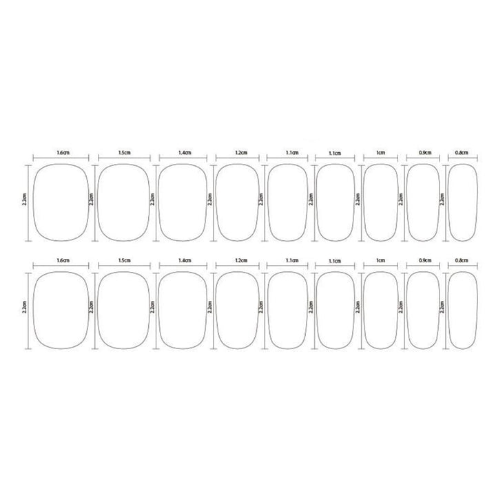 Semi Cured Gel Nail Stickers / Self - adhesive nail polish - Red French Ombre (JK - 333) - | Fashiongirl