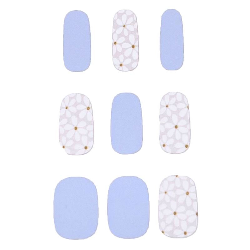 Semi Cured Gel Nail Stickers / Self - adhesive nail polish - Winter Flower (JK - 006) - | Fashiongirl