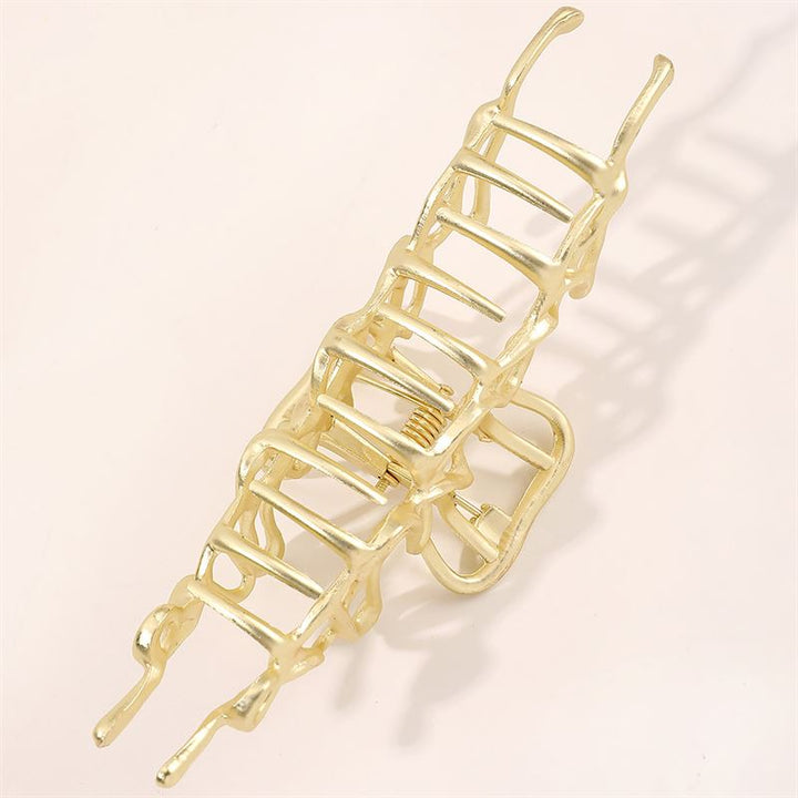 SOHO Asli Metal Hair Claw - Gold - Hair Accessories